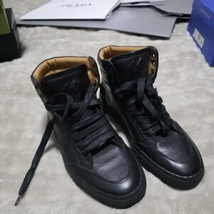 KOIO Collective Women's Black High-Top Leather Sneakers